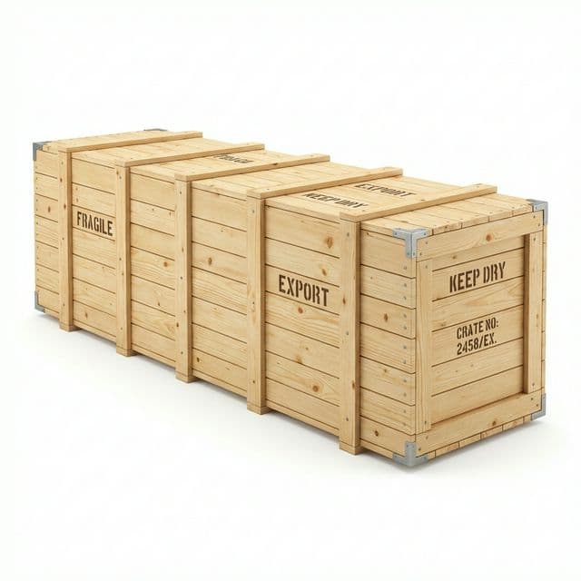 İhracat sandığı - ISPM-15 sertifikalı ahşap ihracat ambalajı